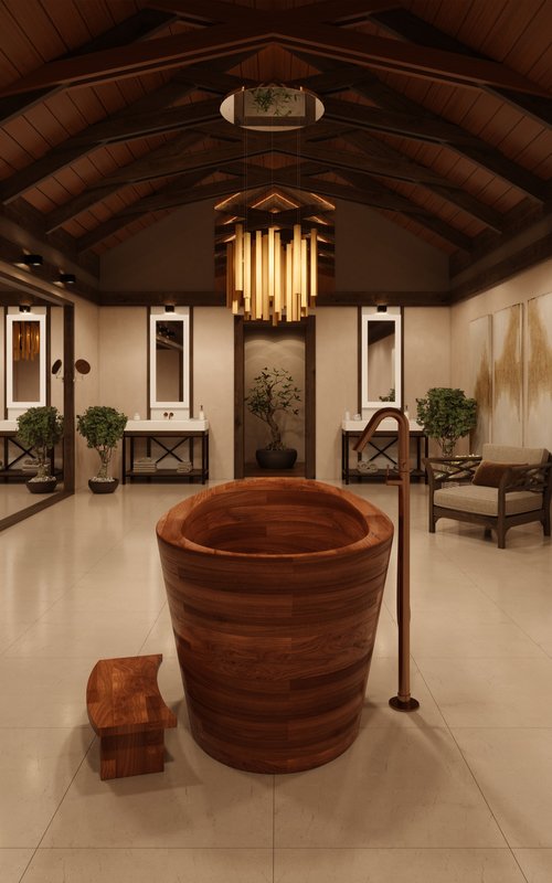True Ofuro Wooden Bathtub