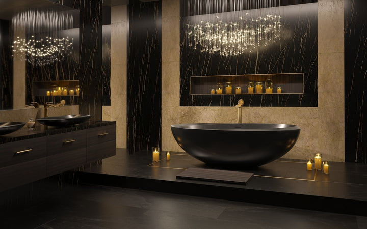 Illusion-Blck Stone Bathtub
