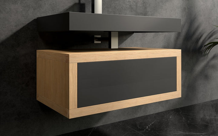 Millennium-90 Black Stone Sink