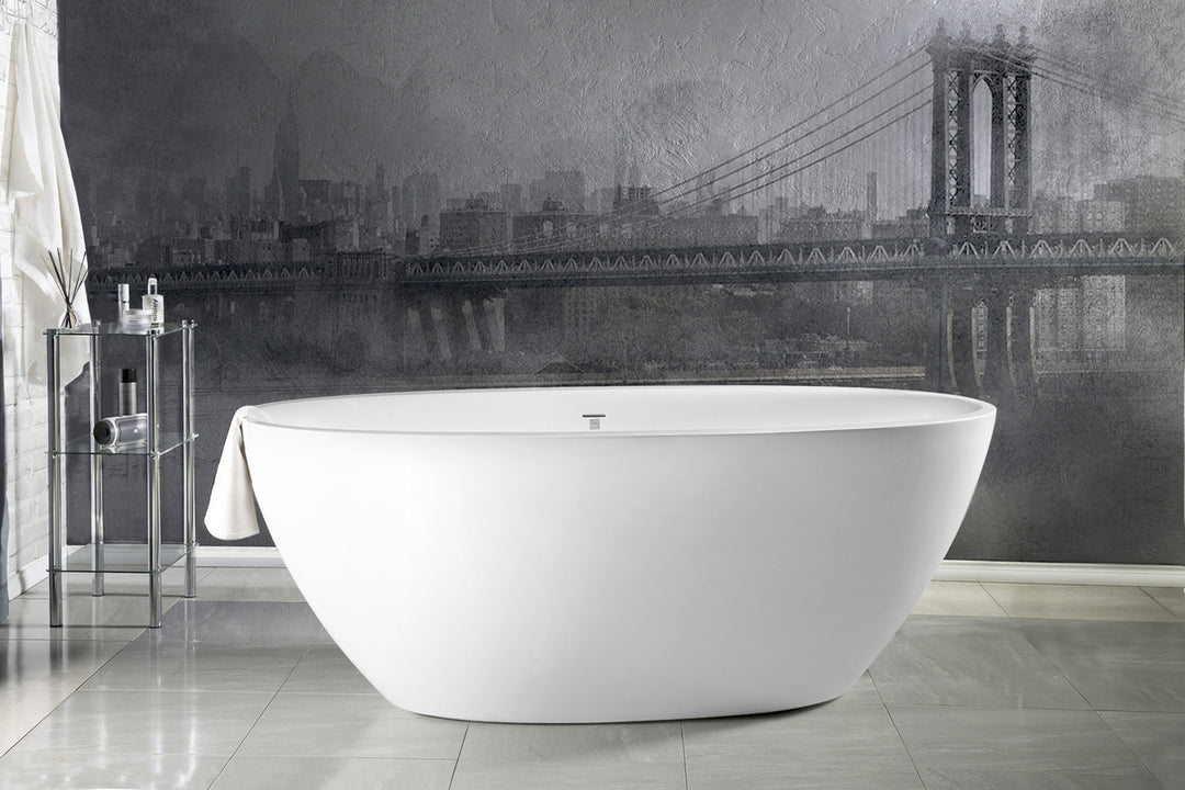 Sensuality-Mini-F-Wht Stone Bathtub