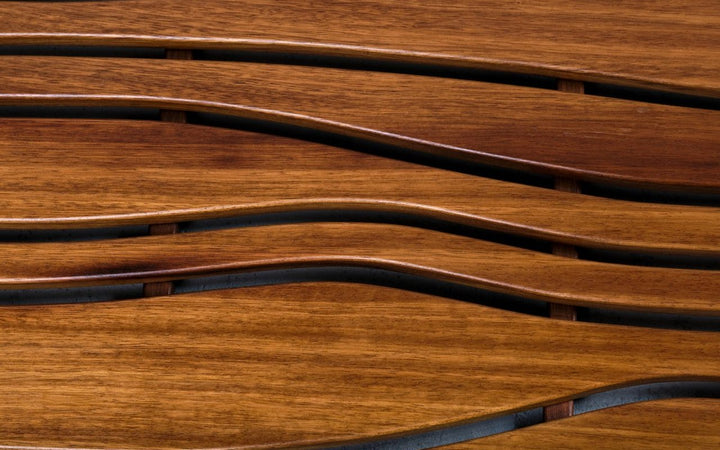 Onde-S Waterproof Iroko Wood Bathtub Tray