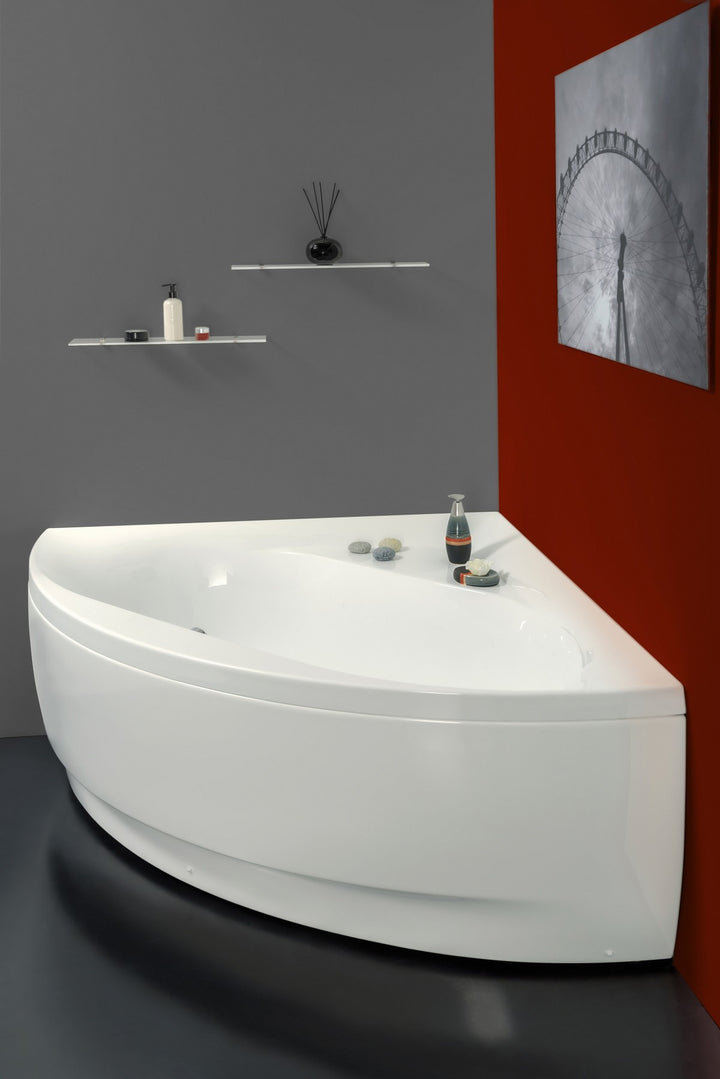 Olivia-B-Wht Acrylic Corner Bathtub