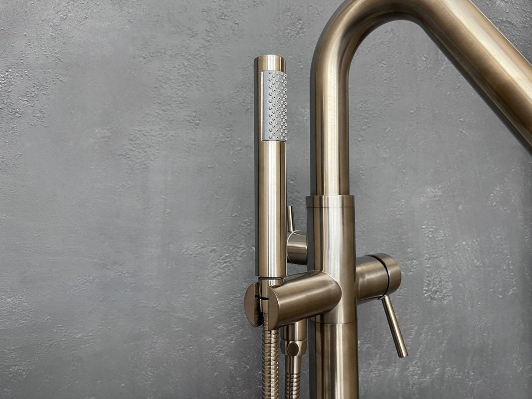 Colonna-120 Floor Mounted Tub Filler – BN