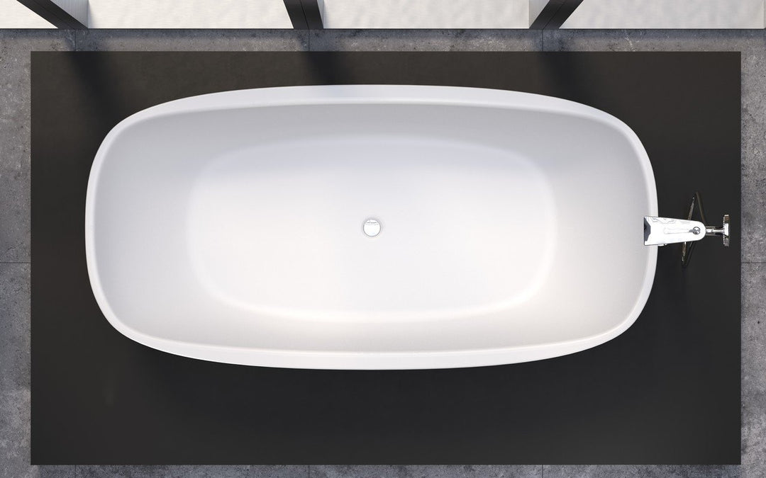 Aquatica Coletta Gunmetal-White Freestanding Bathtub