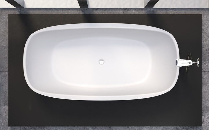 Aquatica Coletta Gunmetal-White Freestanding Bathtub