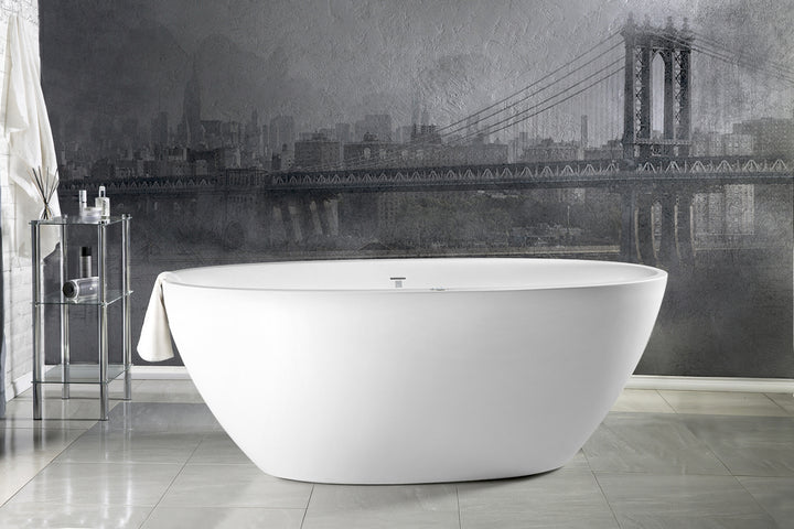 Sensuality-Mini-F-Wht Relax Stone Bathtub
