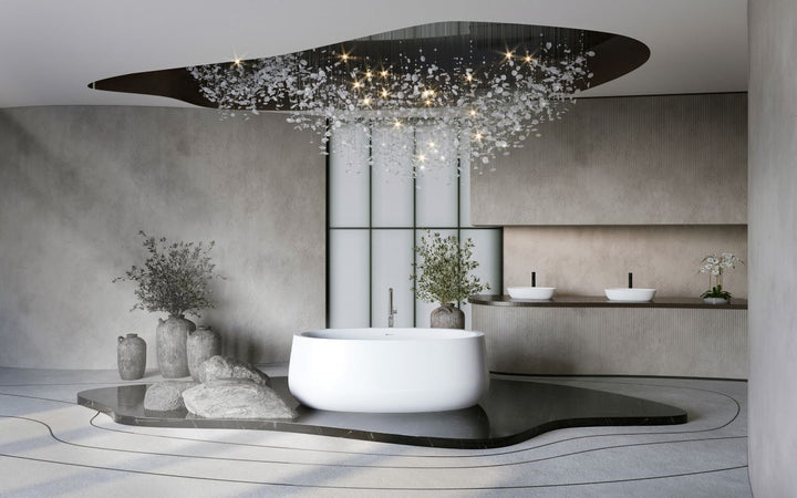 Leah Wht Freestanding Solid Surface Bathtub