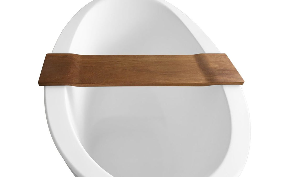 Tidal Waterproof Iroko Wood Bathtub Tray