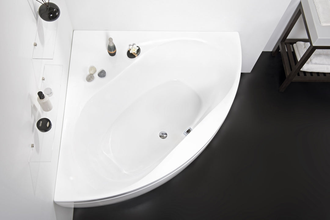 Olivia-B-Wht Acrylic Corner Bathtub
