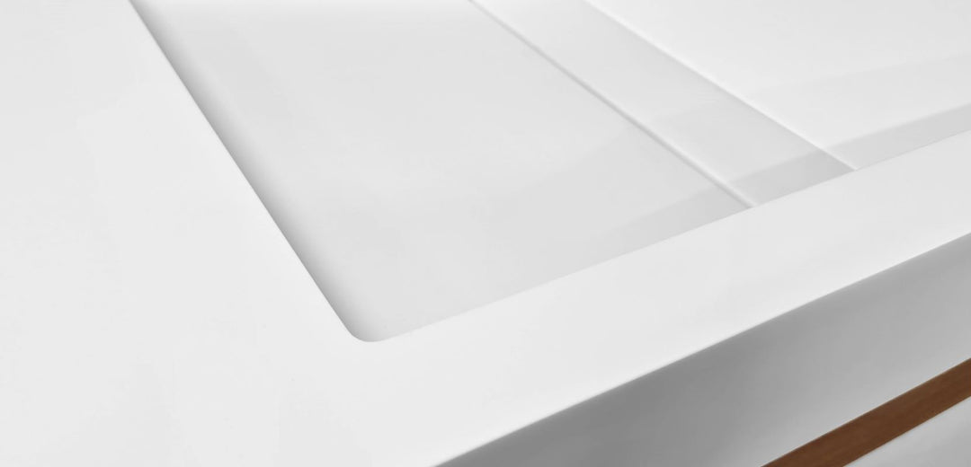 Millennium-180 White Stone Sink
