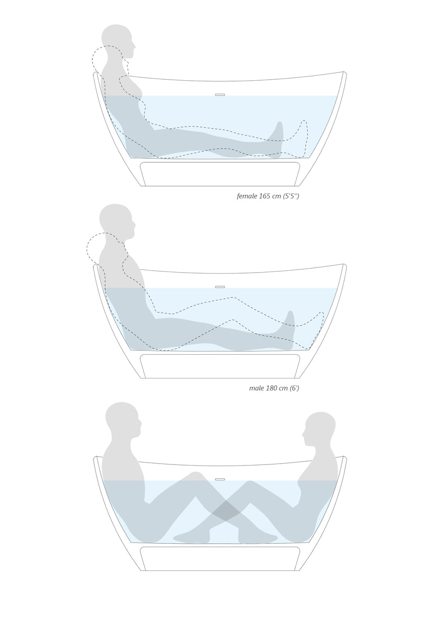 Luna Wht-Matte Stone Bathtub (PureScape 748)
