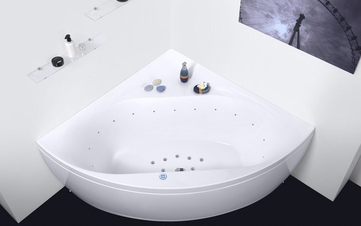 Olivia-B-Wht-Relax Acrylic Air-Massage Bathtub