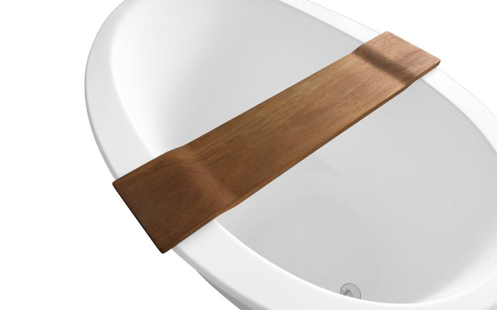 Tidal Waterproof Iroko Wood Bathtub Tray