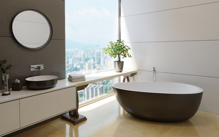 Spoon 2 Blck-Wht Stone Bathtub