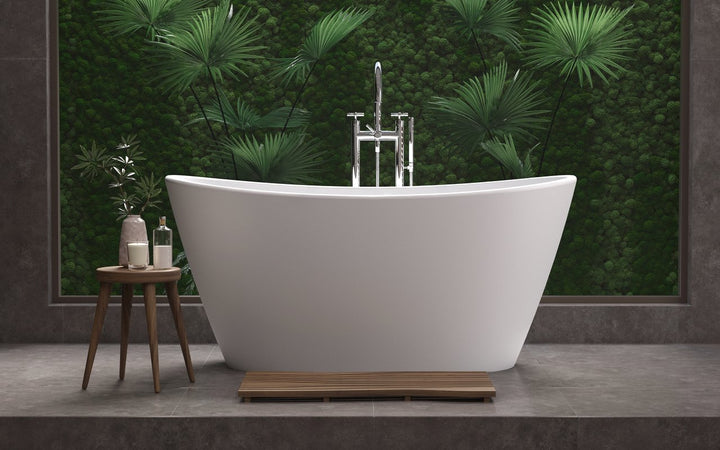 Luna Wht-Matte Stone Bathtub (PureScape 748)