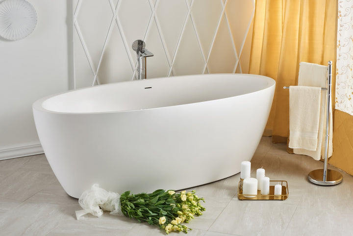 Sensuality-Wht Stone Bathtub