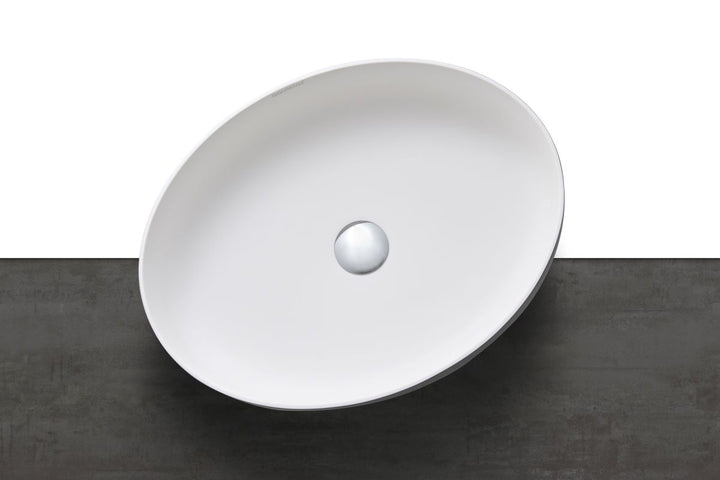 Aurora Gunmetal-Wht Supergloss Oval St Vessel Sink