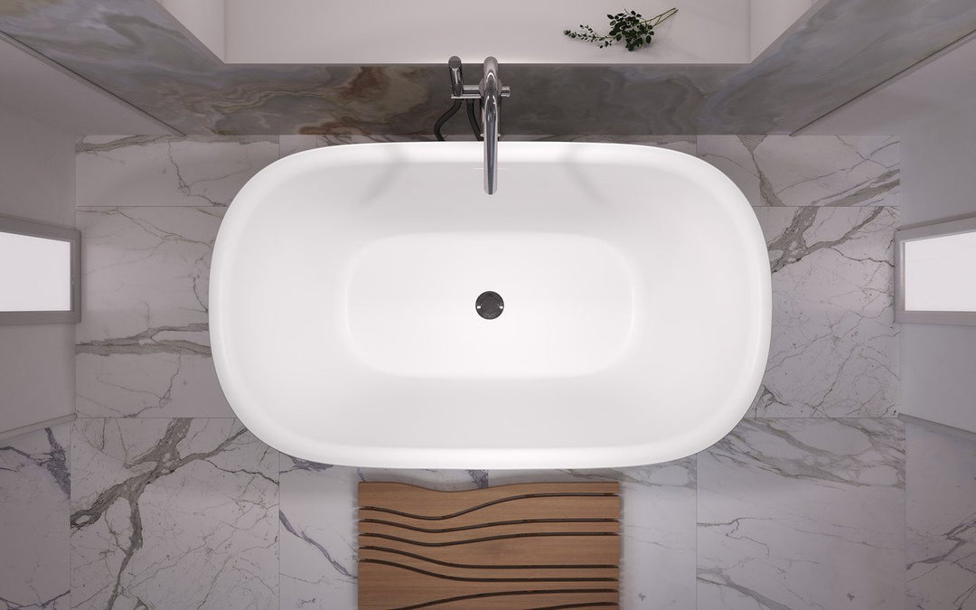 Lullaby 2 Max Wht Stone Bathtub