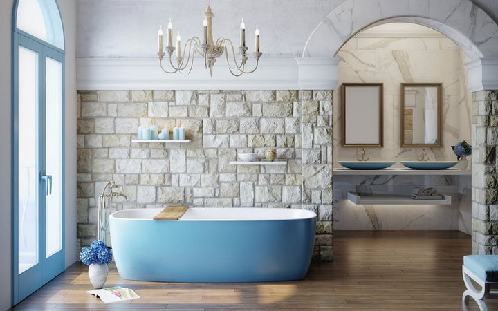 Aquatica Coletta Distant Blue-White Freestanding Bathtub