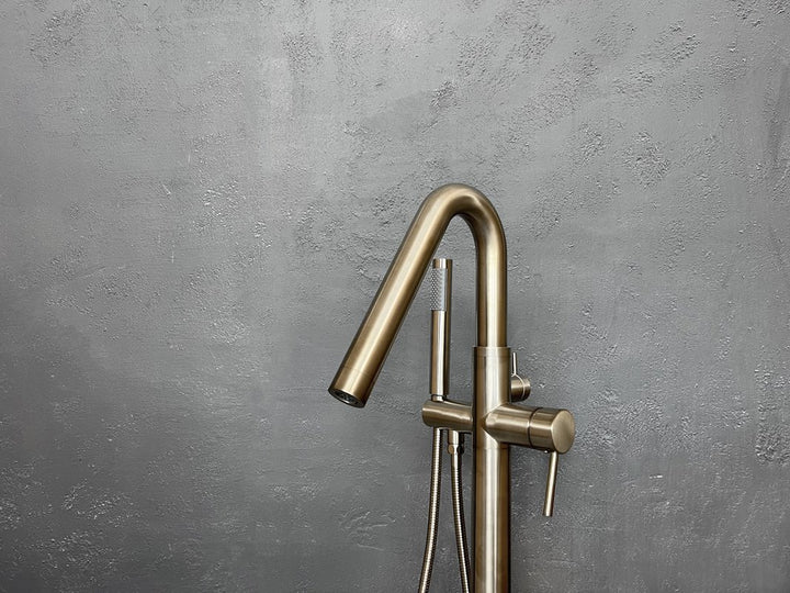 Colonna-120 Floor Mounted Tub Filler – BN