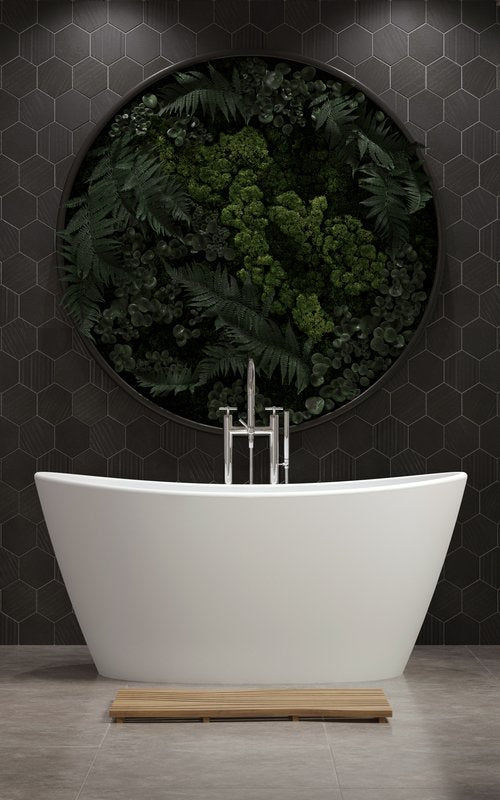 Luna Wht-Matte Stone Bathtub (PureScape 748)