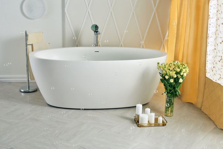 Sensuality-Wht Stone Bathtub