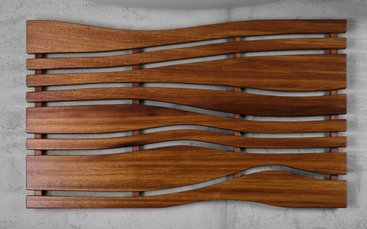 Onde Waterproof Iroko Wood Floor Mat