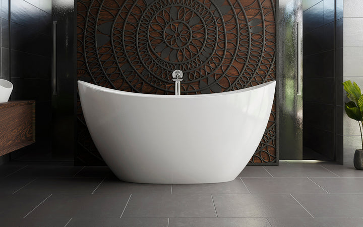 Lillian Mini-Wht Freestanding DurateX Bathtub Gloss