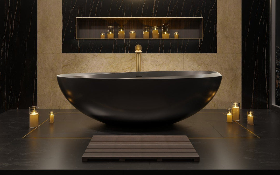 Illusion-Blck Stone Bathtub