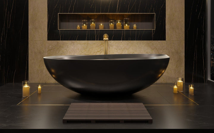 Illusion-Blck Stone Bathtub