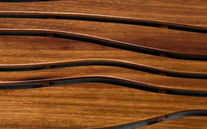 Onde Waterproof Iroko Wood Floor Mat