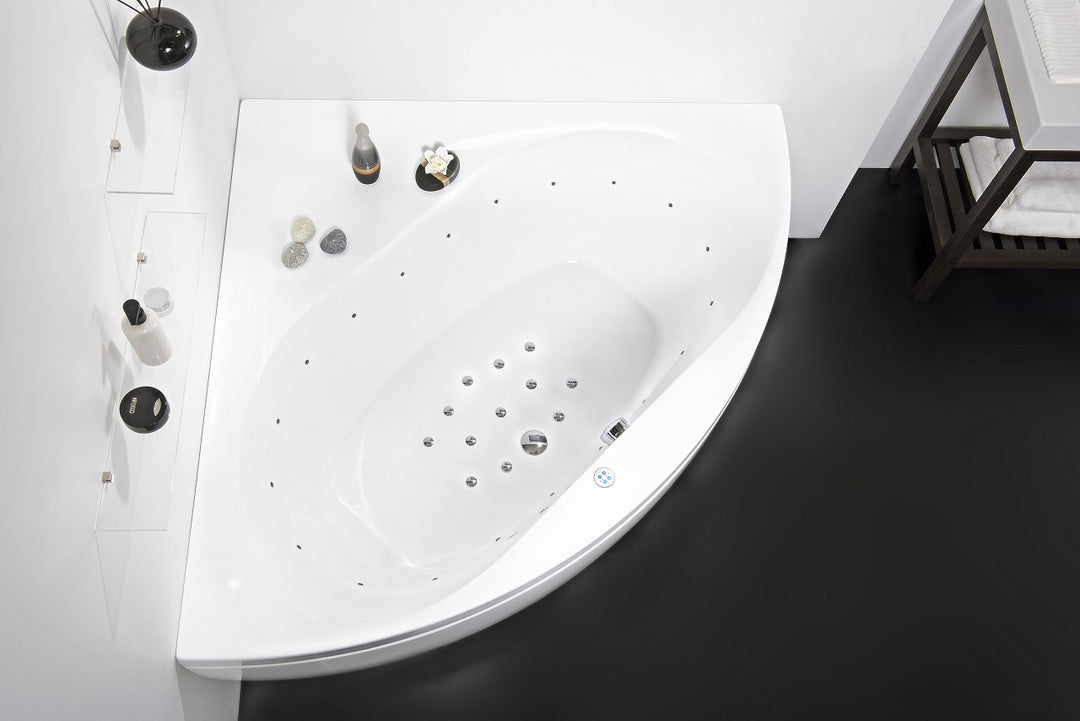 Olivia-B-Wht-Relax Acrylic Air-Massage Bathtub