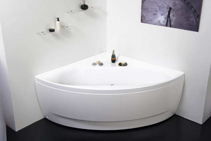 Olivia-B-Wht Acrylic Corner Bathtub