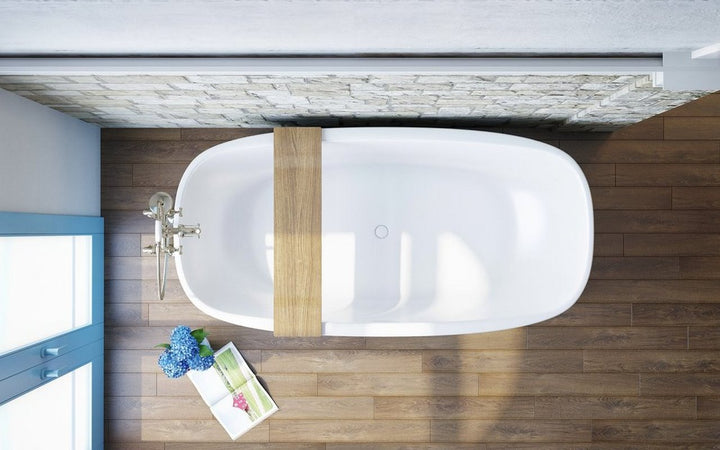 Aquatica Coletta Distant Blue-White Freestanding Bathtub