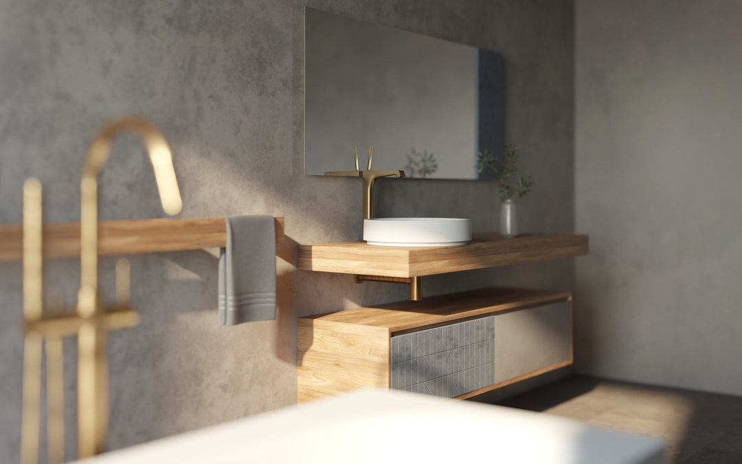 Solace-A White Round Stone Vessel Sink