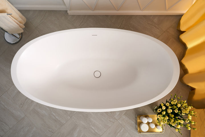 Sensuality-Wht Stone Bathtub