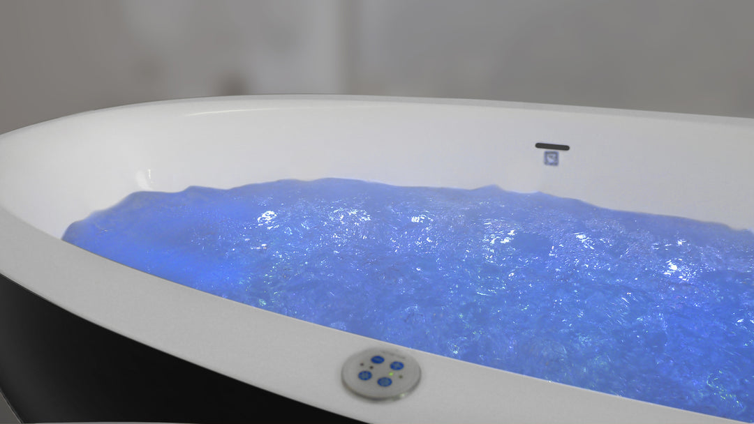 Sensuality-Mini-F-Blck-Wht Relax Stone Bathtub