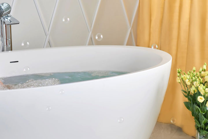 Sensuality-Wht Stone Bathtub