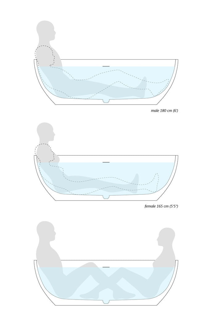 Aquatica Corelia-White Freestanding Solid Surface Bathtub