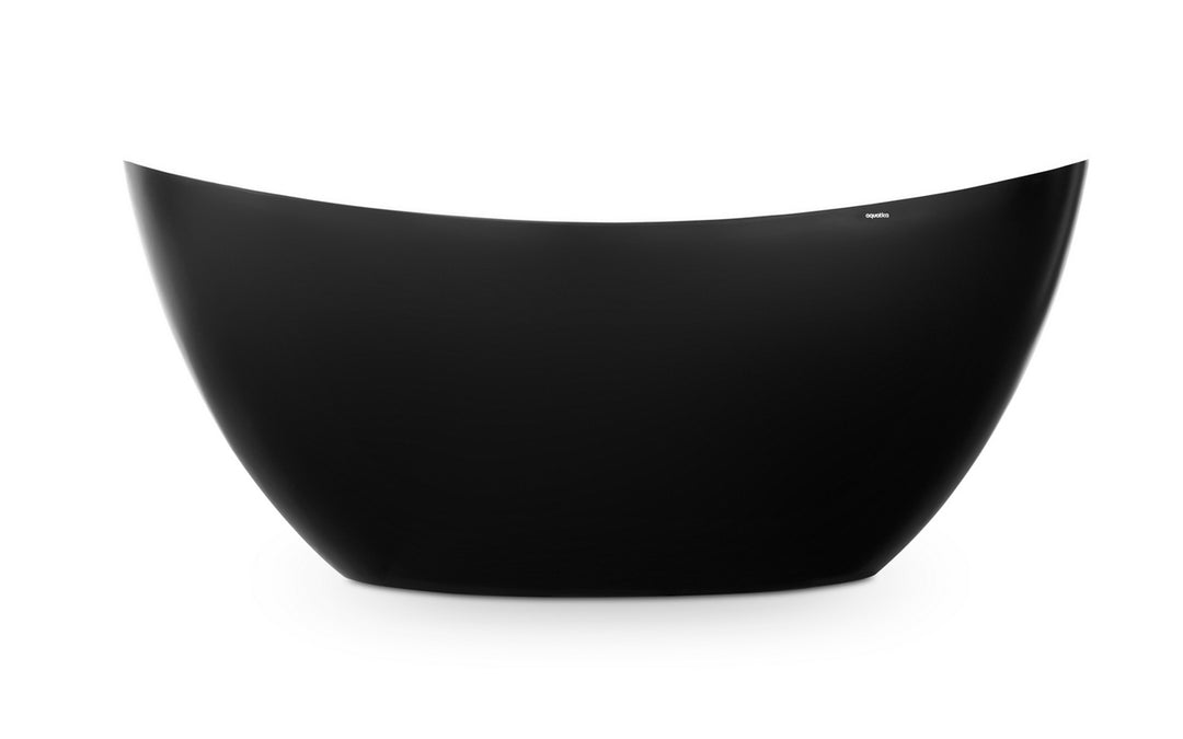 Lillian Blck-Wht Freestanding Stone Bathtub
