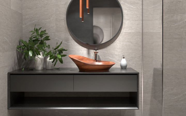 Nanomorph American Walnut Vessel Sink