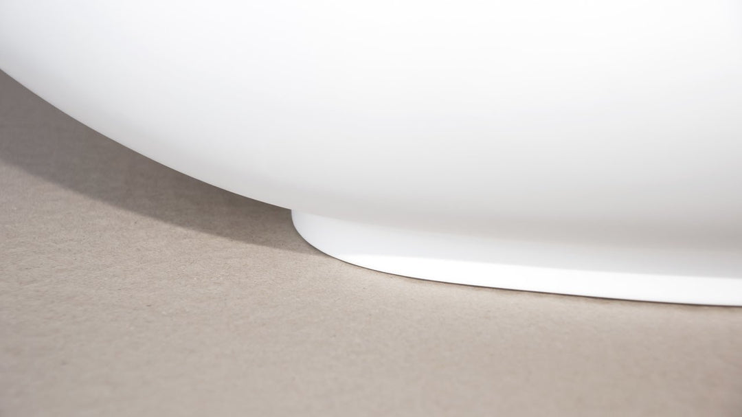 Karolina 2 White Oval Stone Vessel Sink