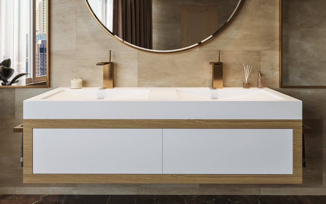 Millennium-150 White Stone Sink