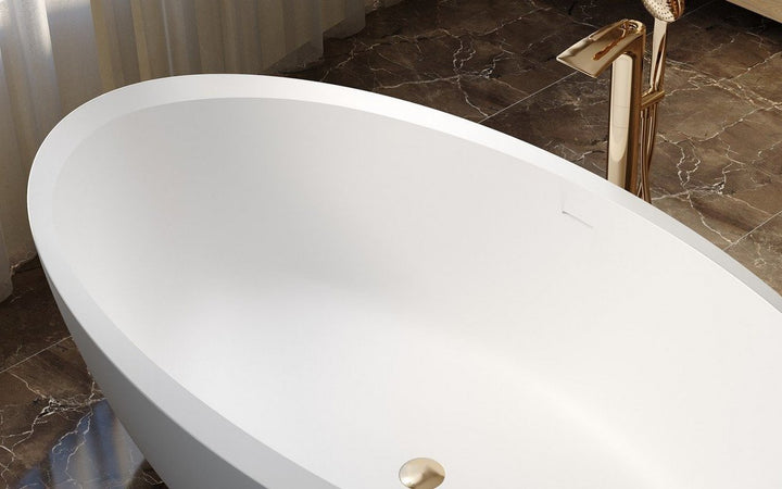 Illusion-Wht Stone Bathtub