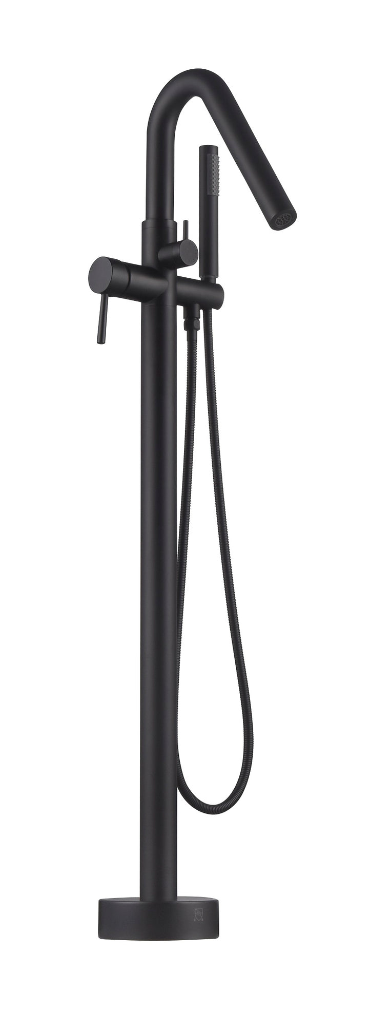 Colonna-120 Floor Mounted Tub Filler – Black
