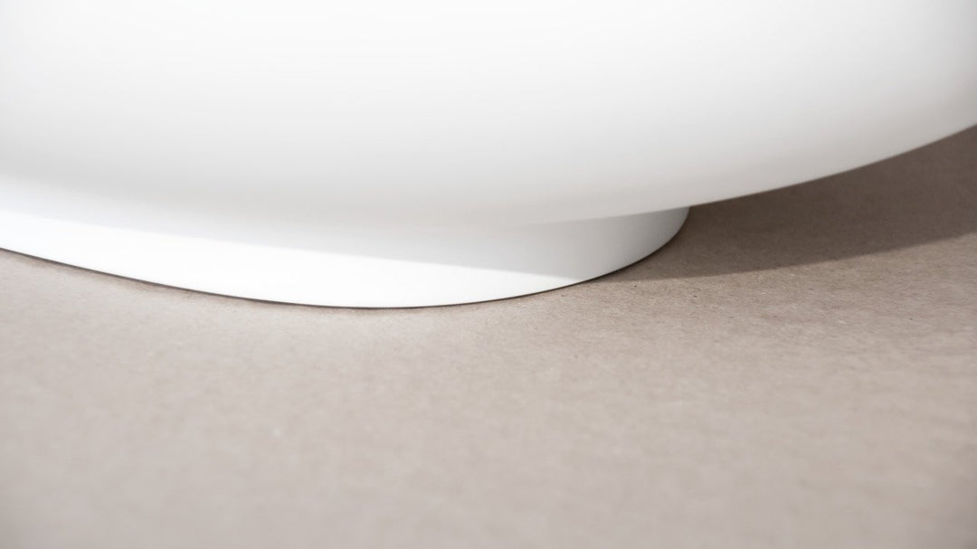 Karolina 2 White Oval Stone Vessel Sink