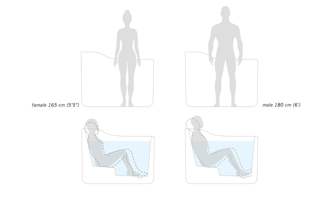 True Ofuro Nano Freestanding Soaker Bathtub