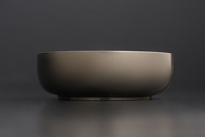 Aurora Gunmetal-Wht Supergloss R St Vessel Sink