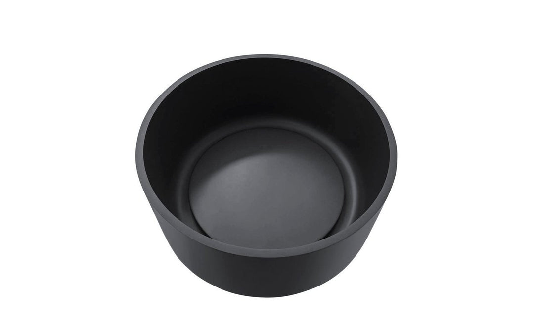 Solace-B Black Round Stone Vessel Sink