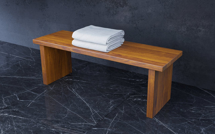 Universal Waterproof Bathroom Bench - Iroko